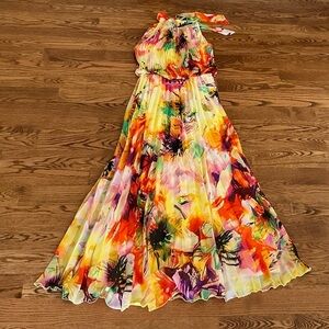 MEGHAN LA  Pleated Maxi Dress